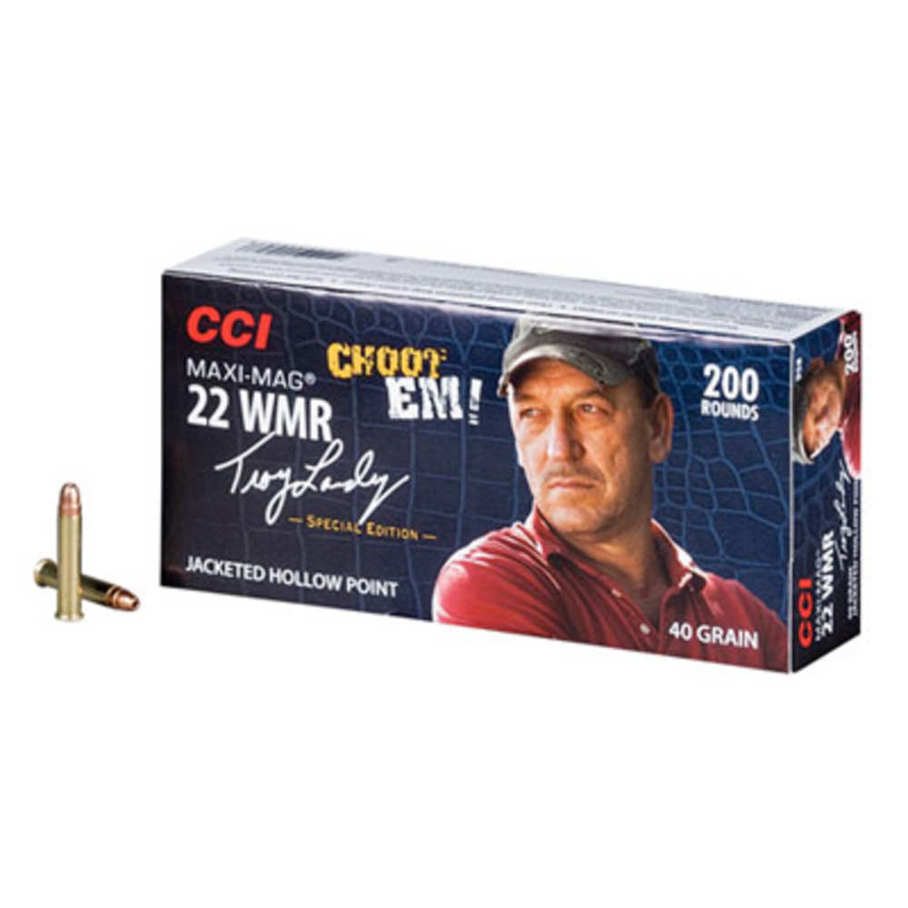 Ammunition CCI   Speer 312 ft lbs 22WMR CCI  958  22WMR      MAXI-MAG  40 JHP       200/10 • Model: 312 ft lbs